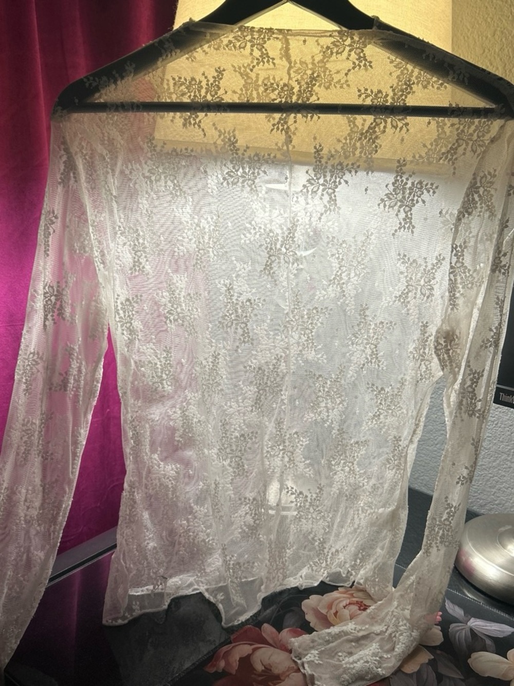 On Running White Sheer Lace Top